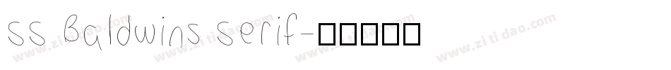 SS Baldwins Serif字体转换